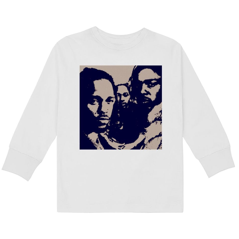 kendrick lamar cool potrait - Kendrick Lamar -  Kids Long Sleeve T-Shirts