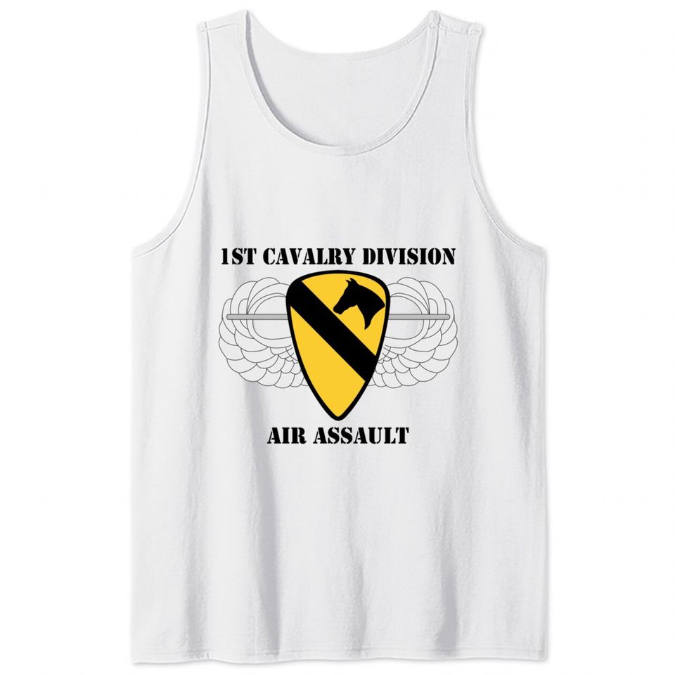 1st Cavalry Division Air Assault W/Text Tank Tops