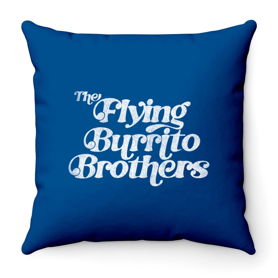 Flying Burrito Brothers // Retro Faded Style Fan Art Design - Gram Parsons - Throw Pillows