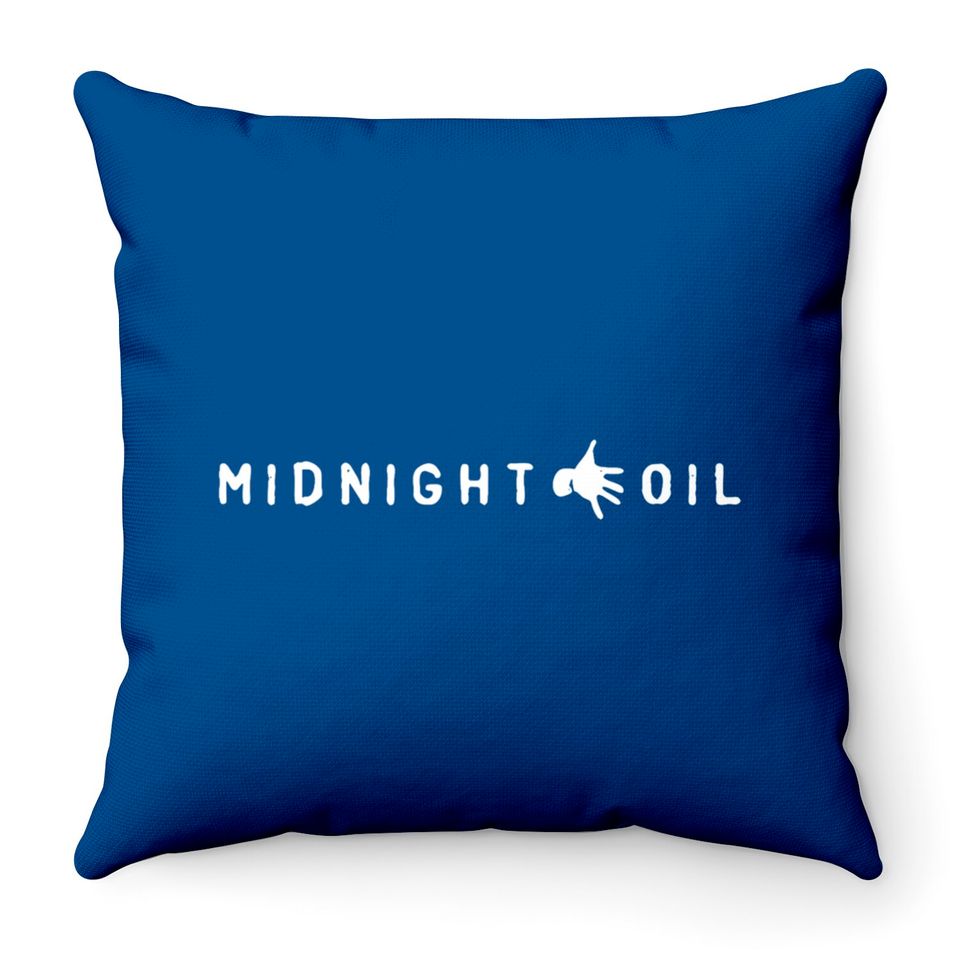 Midnight Oil Throw Pillows