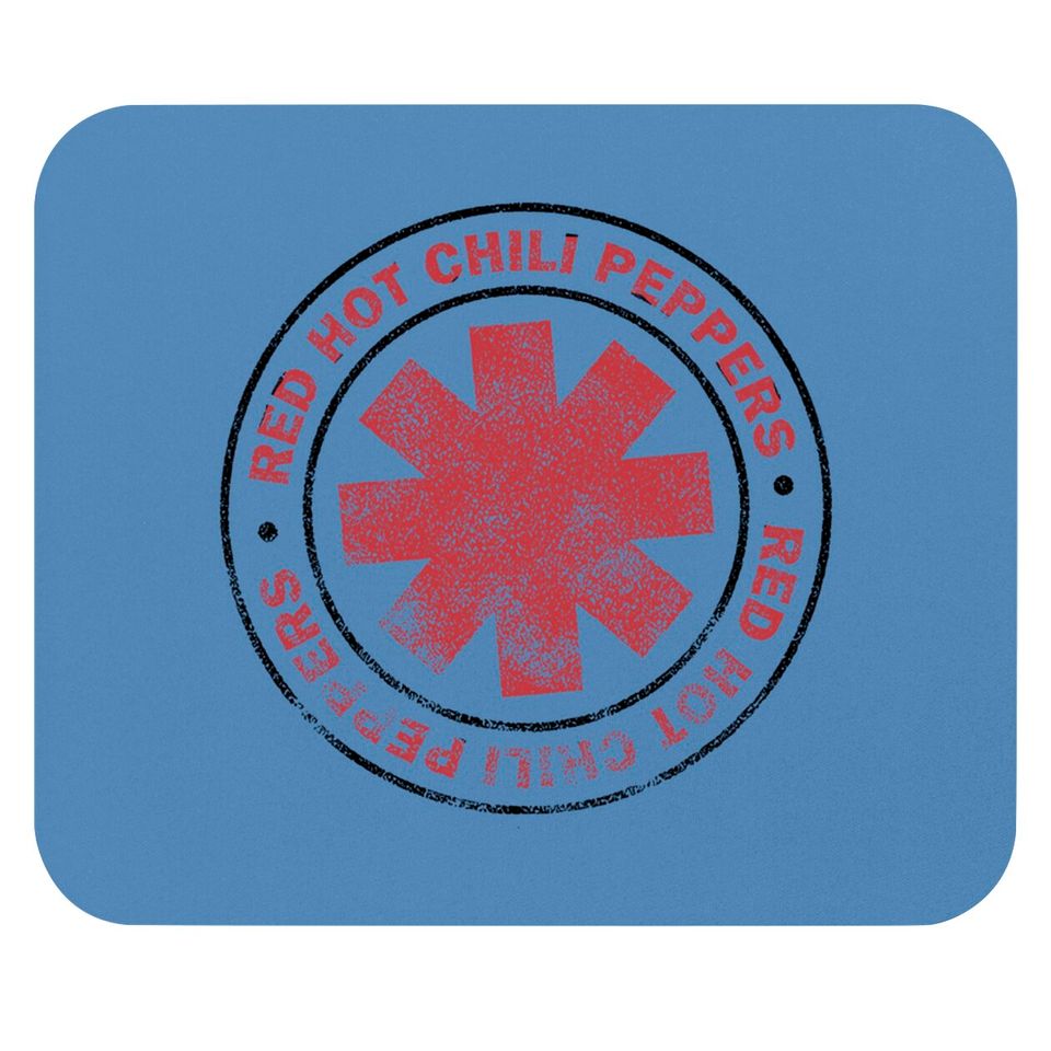 Red Hot Chili Peppers Distressed Outlined Asterisk Logo Mouse Pads