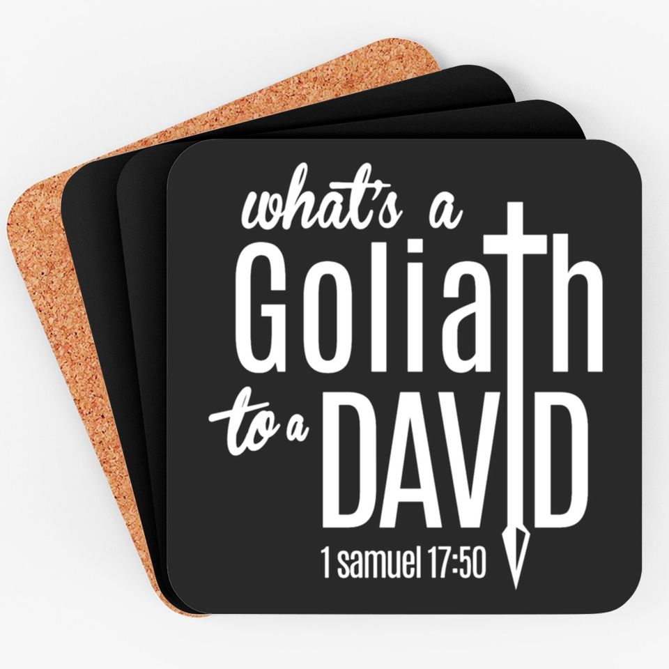 David & Goliath (W) Coasters