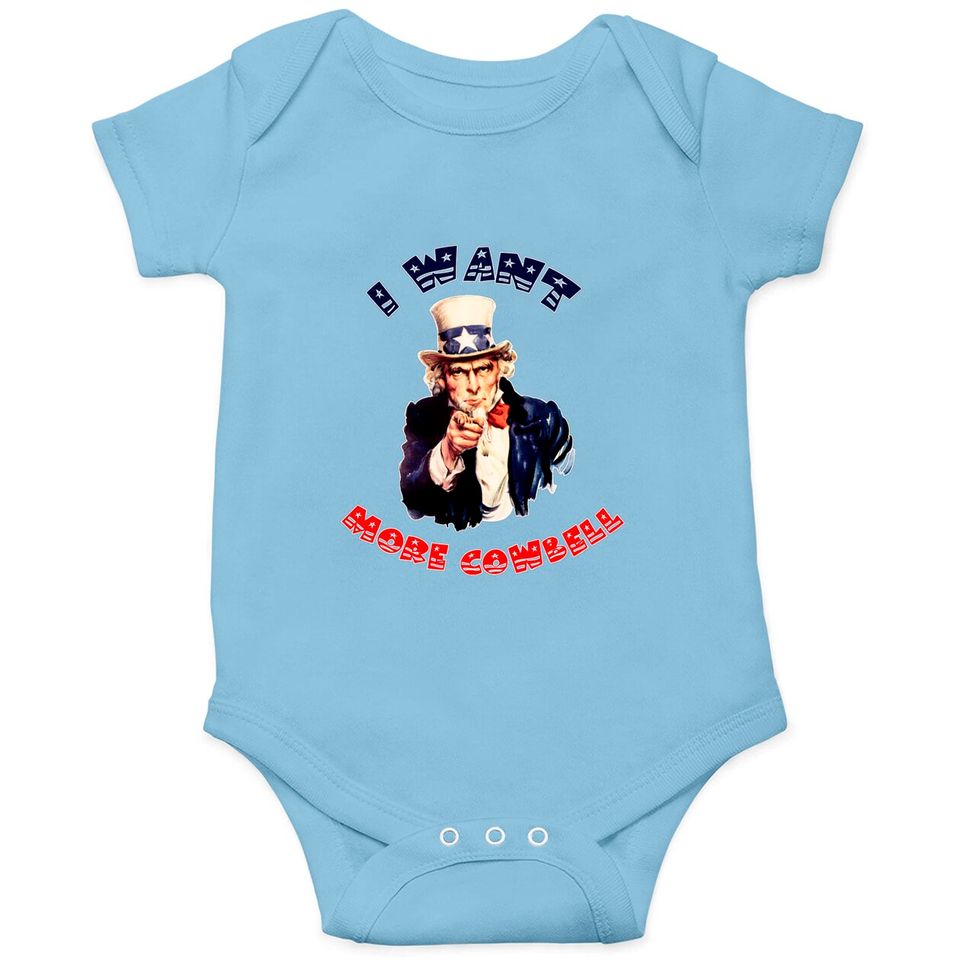 Uncle Sam Wants More Cowbell Onesies