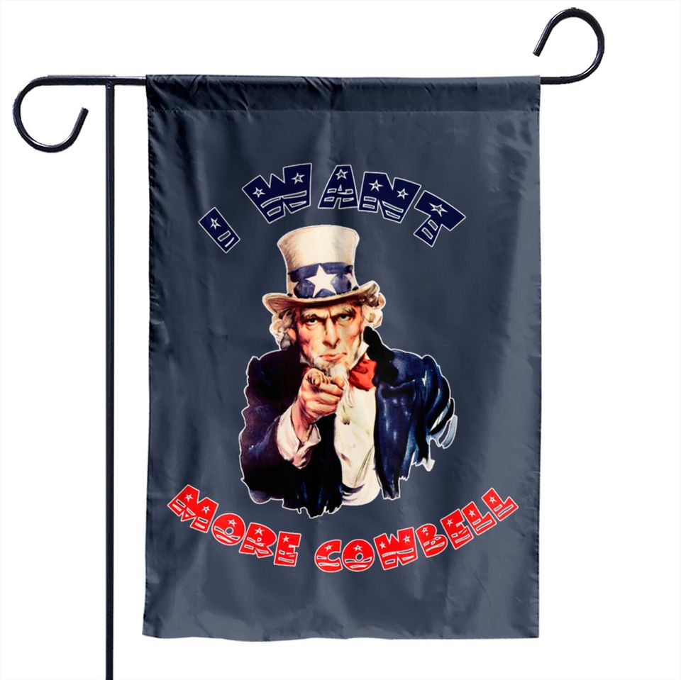 Uncle Sam Wants More Cowbell Garden Flags