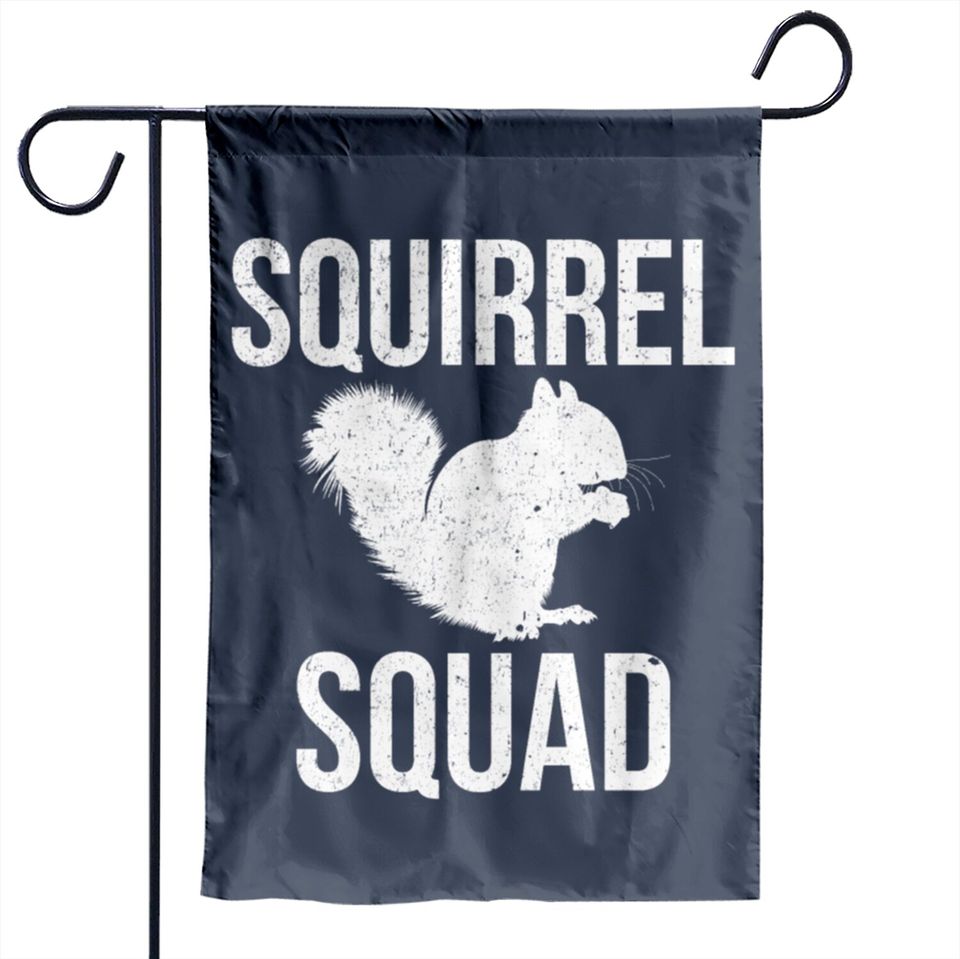 Squirrel squad Garden Flag Lover Animal Squirrels Garden Flags