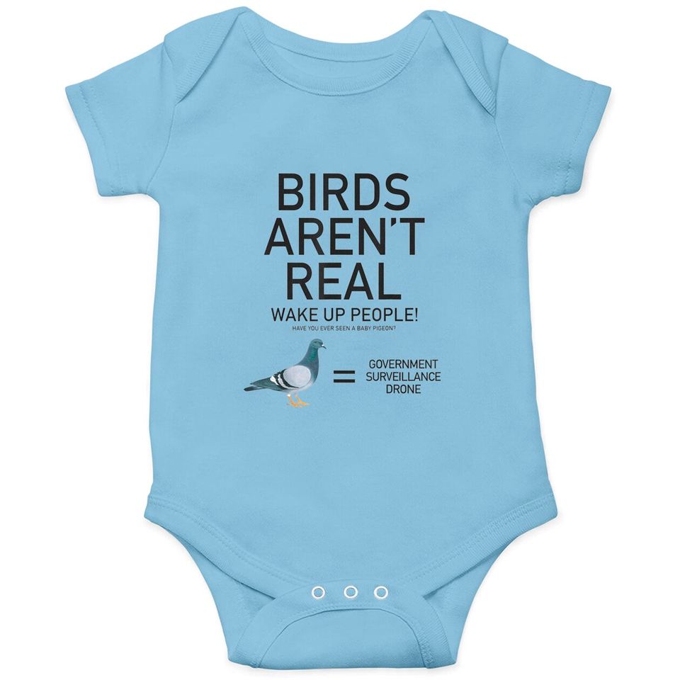 Birds Are Not Real Bird Spies Conspiracy Theory Birds Onesies