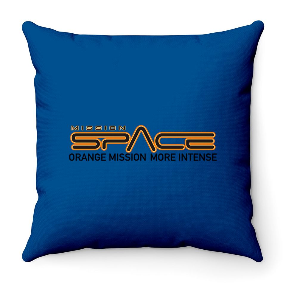 Epcot Mission Space Orange More Intense - Mission Space - Throw Pillows