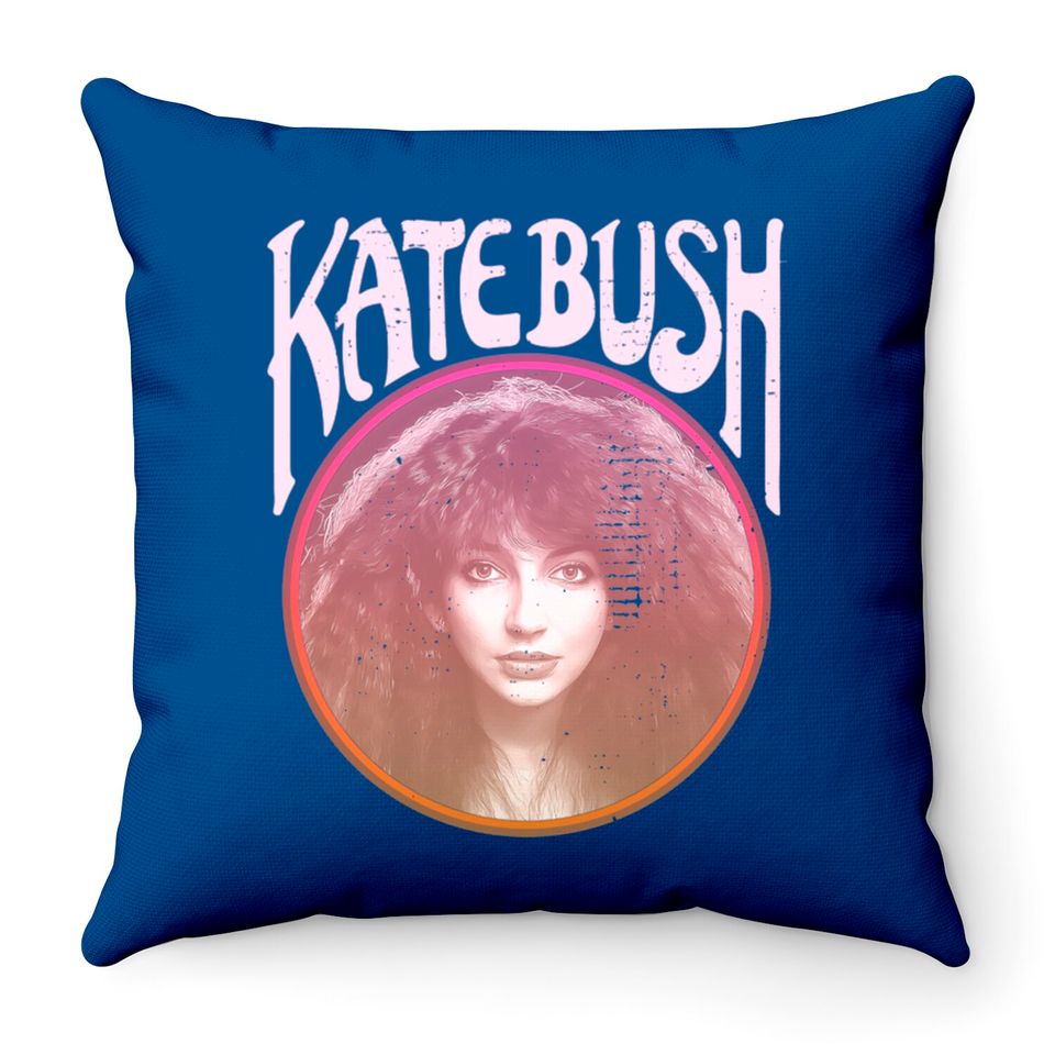Retro Kate Bush Tribute Throw Pillows