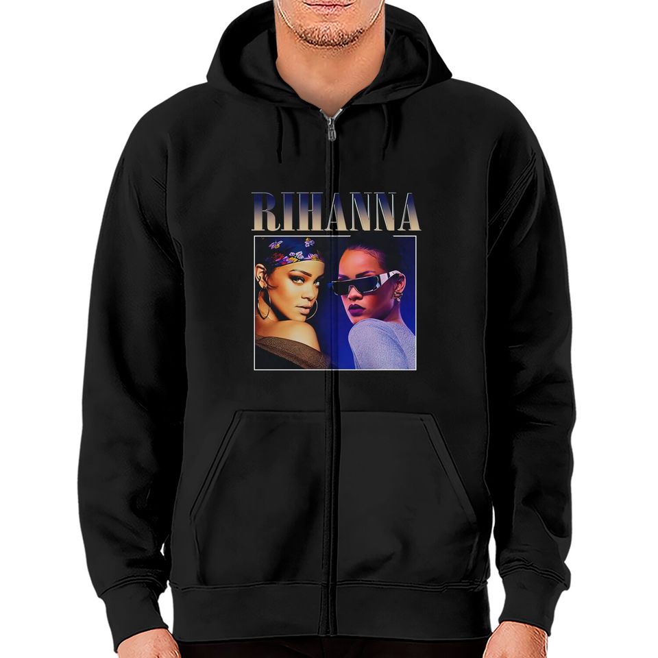 Rihanna Vintage Zip Hoodies