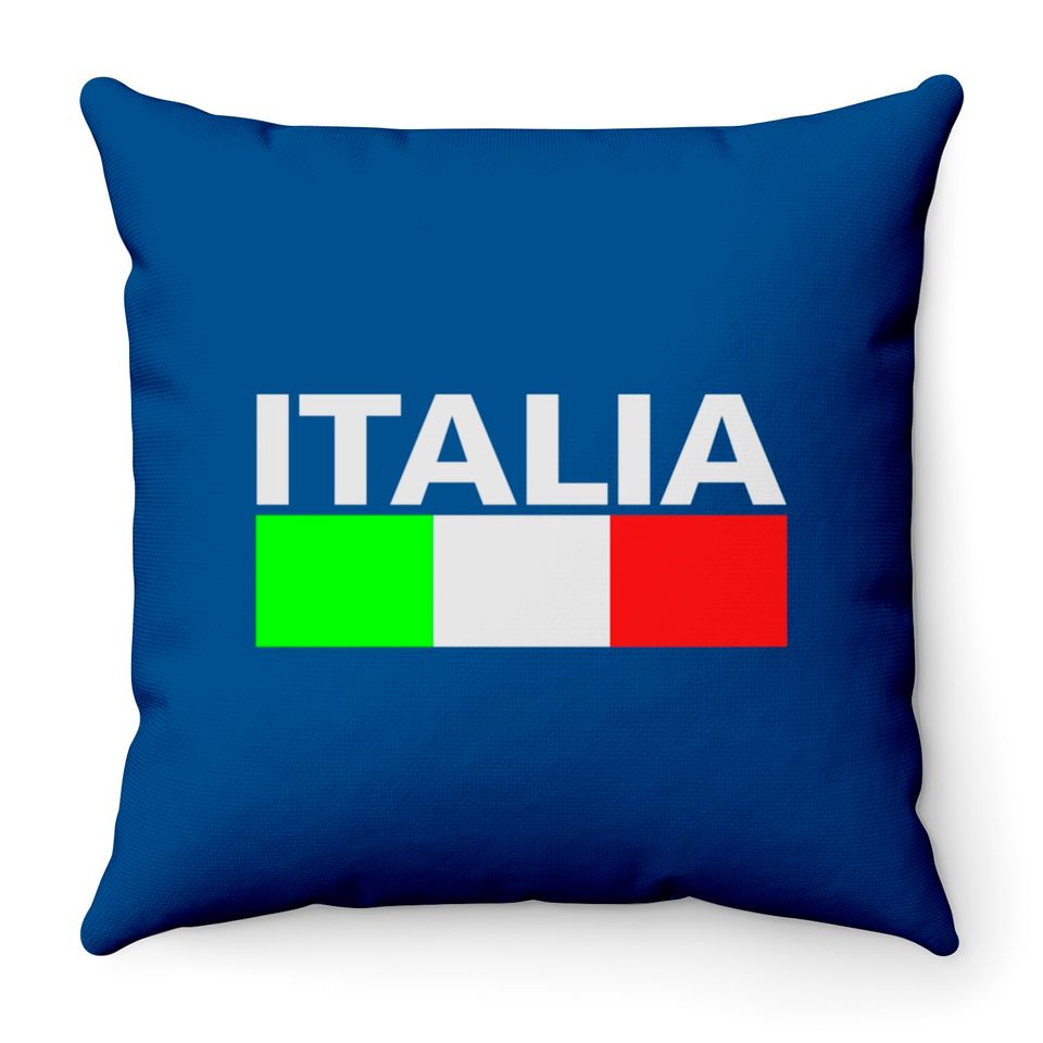 Italy Italia Flag Throw Pillows