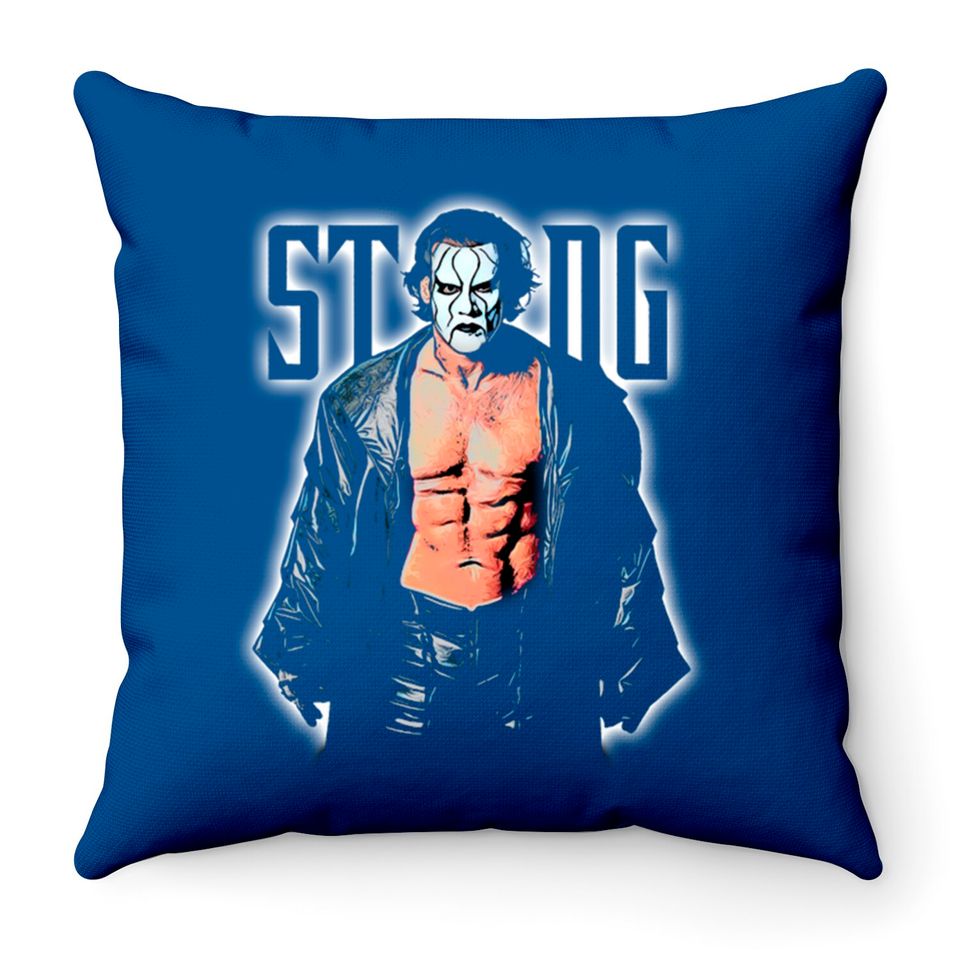 Sting - Sting Wrestler - Throw Pillows