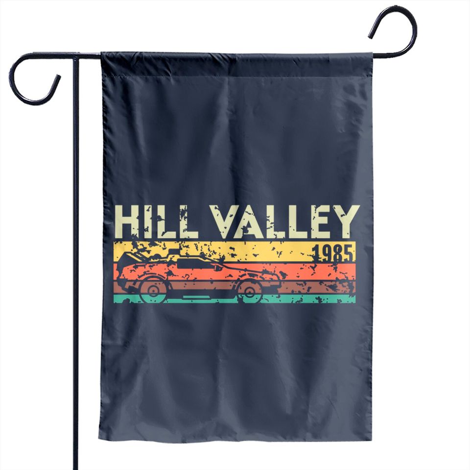 Hill Valley 1985 - Back To The Future - Garden Flags