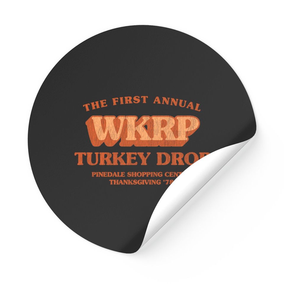 Wkrp Turkey Drop Vintage - Wkrp Turkey Drop - Stickers