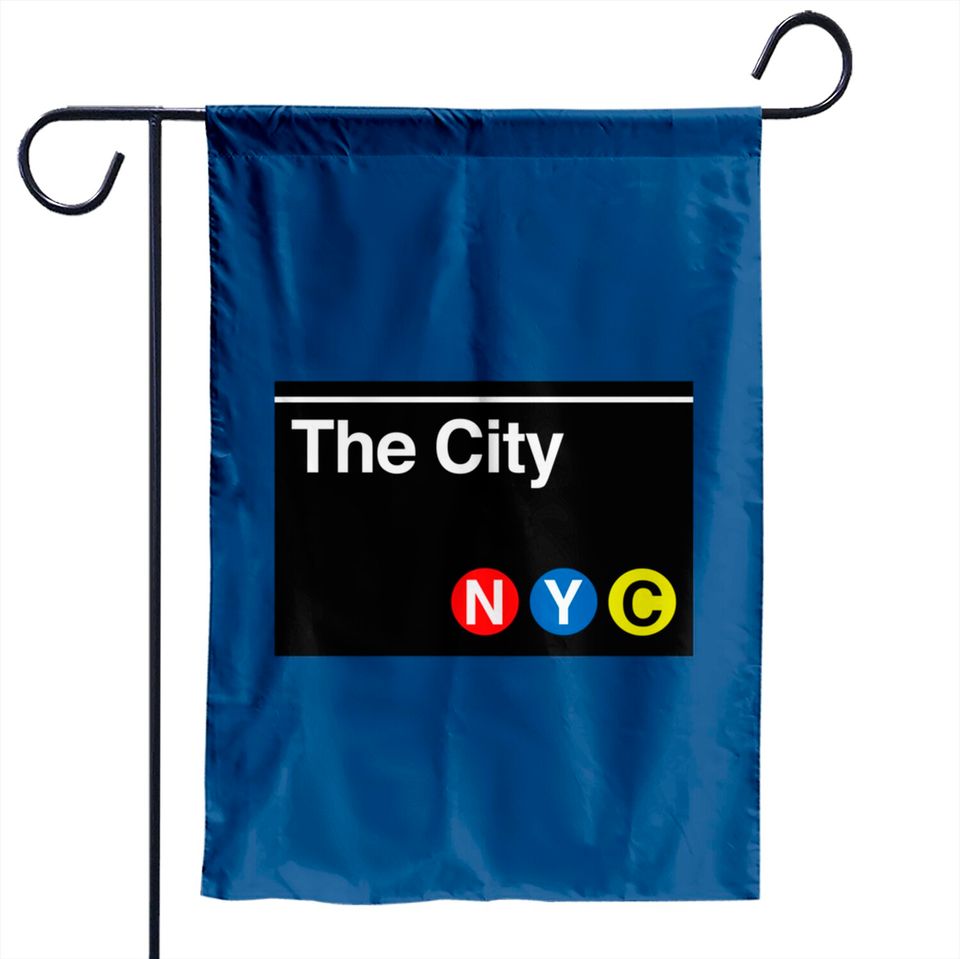 The City Subway Sign - New York City - Garden Flags