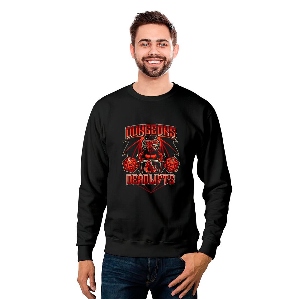 Dungeons and Deadlifts - Dungeons And Dragons - Sweatshirts
