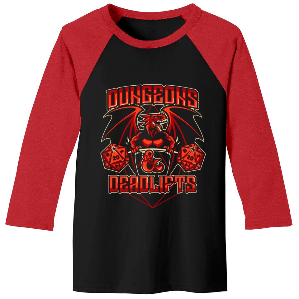 Dungeons and Deadlifts - Dungeons And Dragons - Baseball Tees