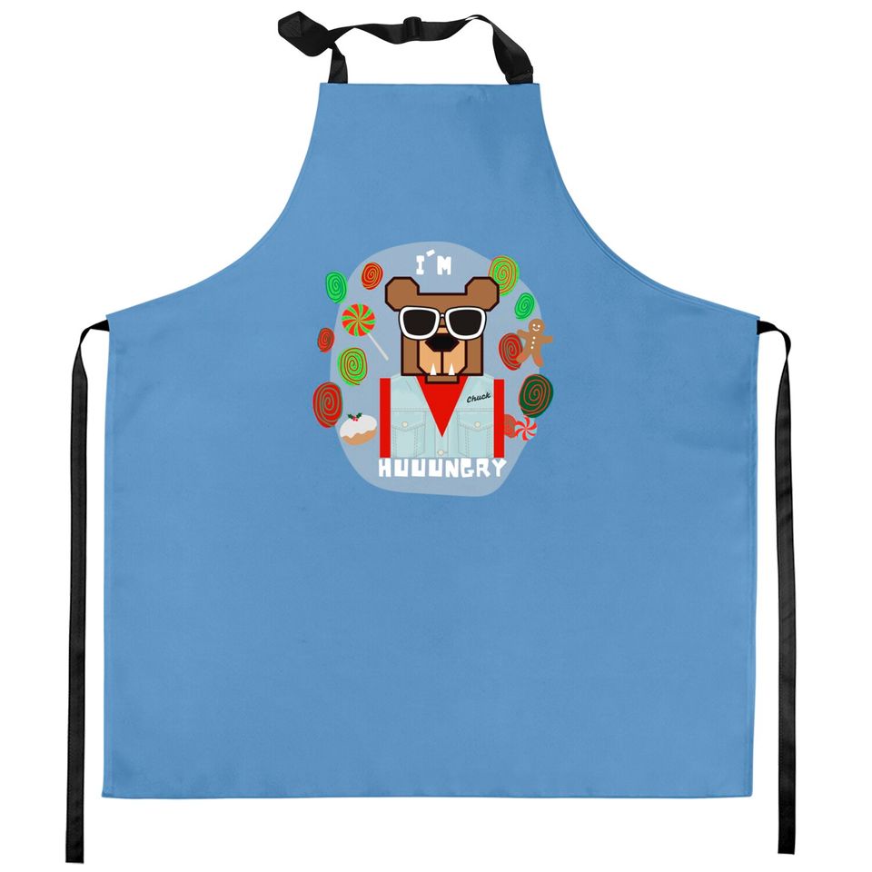 Chuck is Hungry - Emmett Otter - Kitchen Aprons