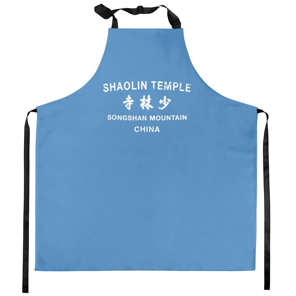 Shaolin Temple Kung Fu Martial Arts Training - Shaolin Temple Kung Fu Martial Arts Tra - Kitchen Aprons