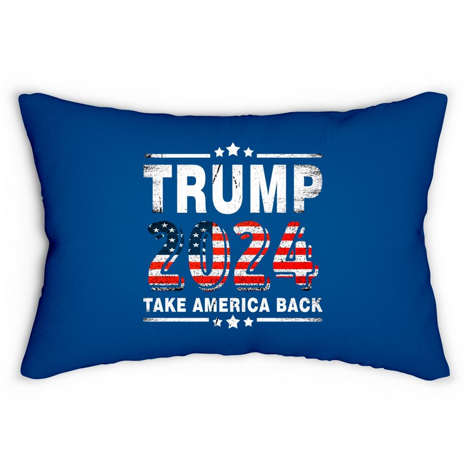 Trump 2024 Take America Back - Trump 2024 - Lumbar Pillows