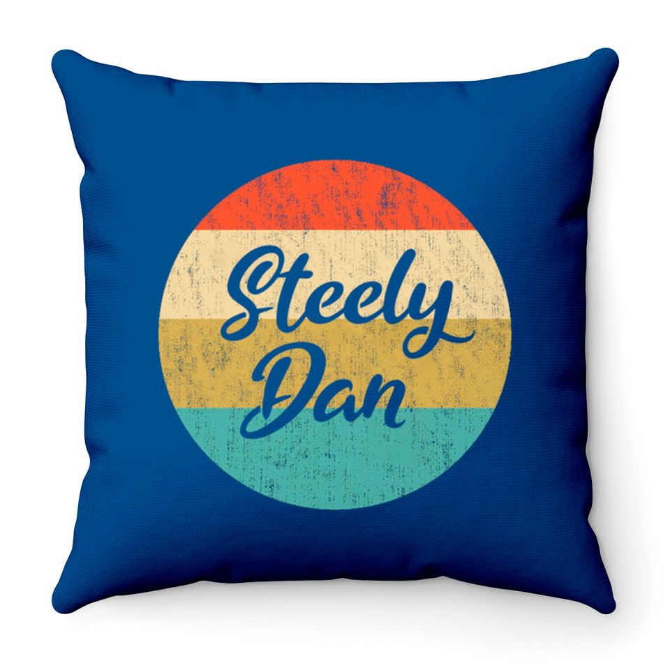 Vintage Steely Dan - Steely Dan - Throw Pillows