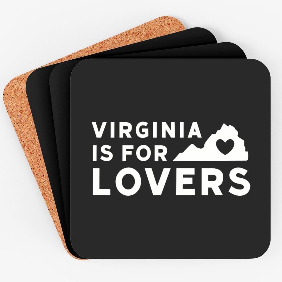 Virginia Is For Lovers Simple Vintage - Virginia Is For Lovers - Coasters
