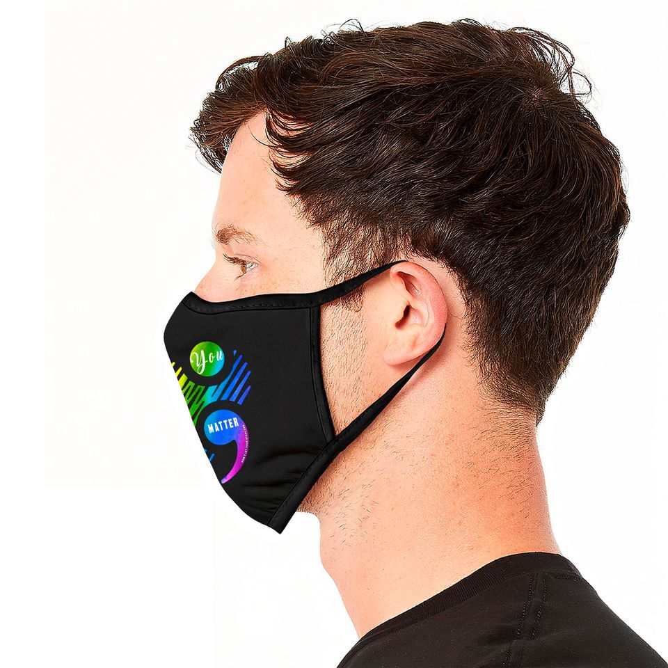 You Matter Don't Let Your Story End Face Mask for LGBT and Gays - Gay Pride - Face Masks