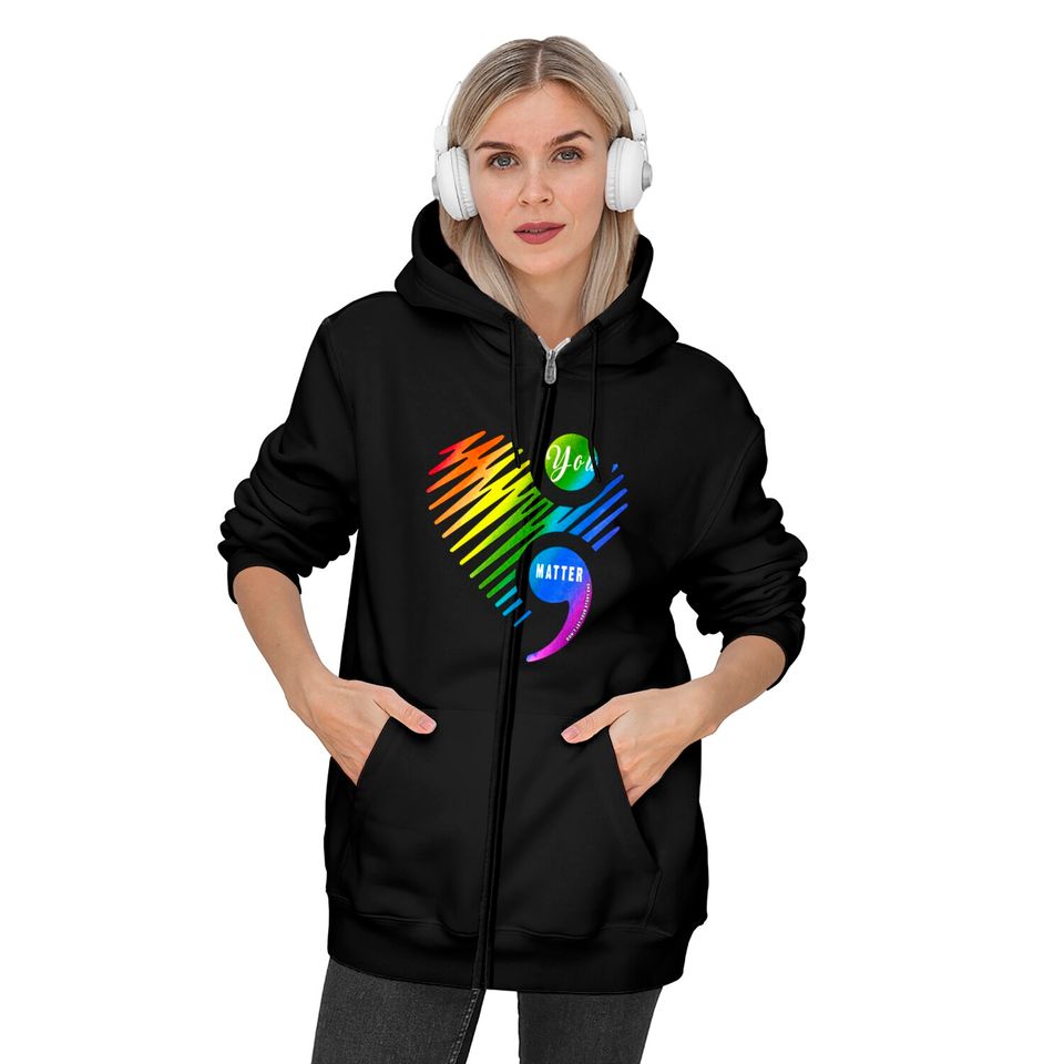 You Matter Don't Let Your Story End Tshirt for LGBT and Gays - Gay Pride - Zip Hoodies