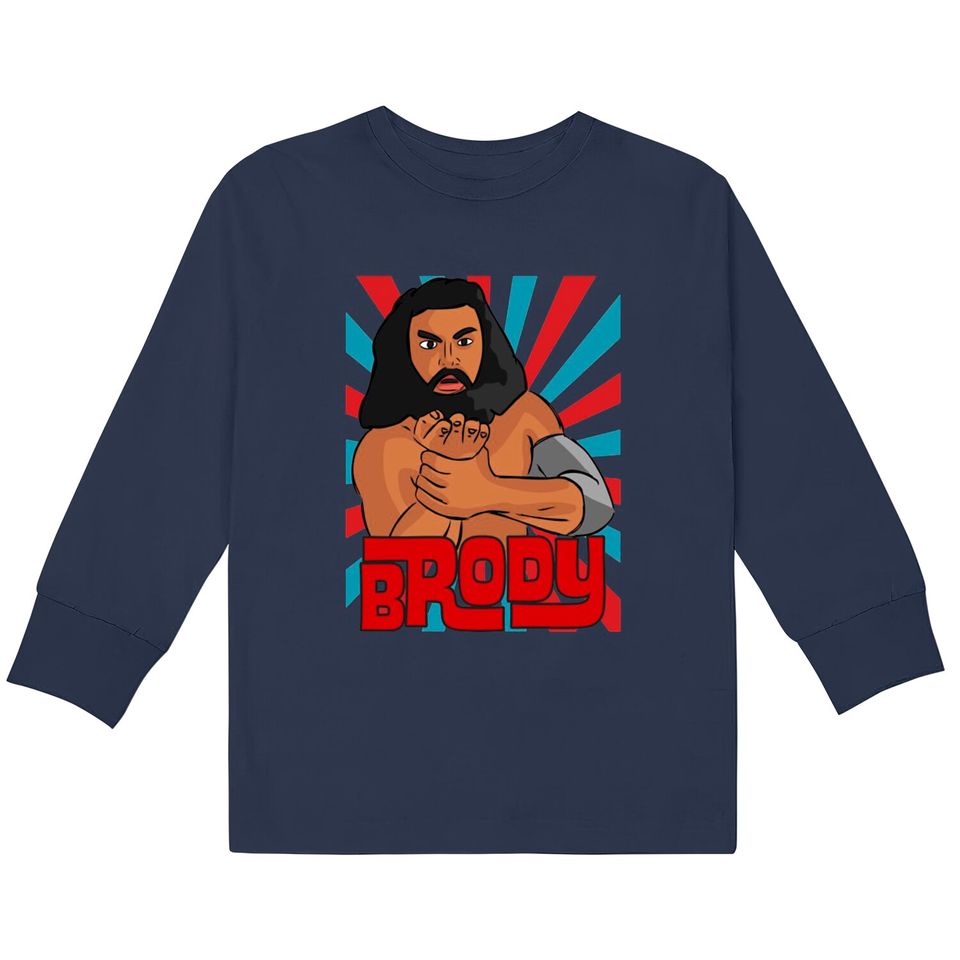 Bruiser Brody - Bruiser Brody -  Kids Long Sleeve T-Shirts