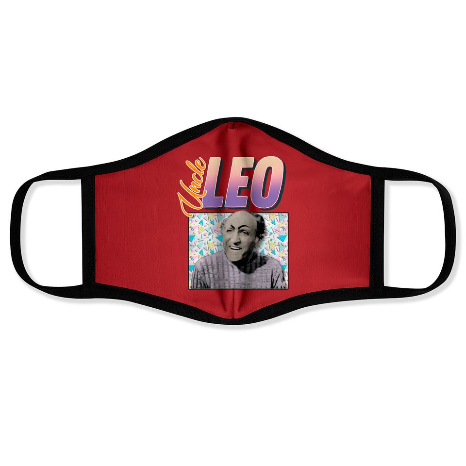 Uncle Leo 90s Style Aesthetic Design - Seinfeld Tv Show - Face Masks
