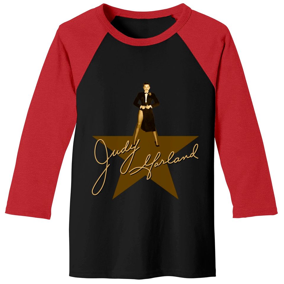 Judy Garland - Signature - Judy Garland - Baseball Tees