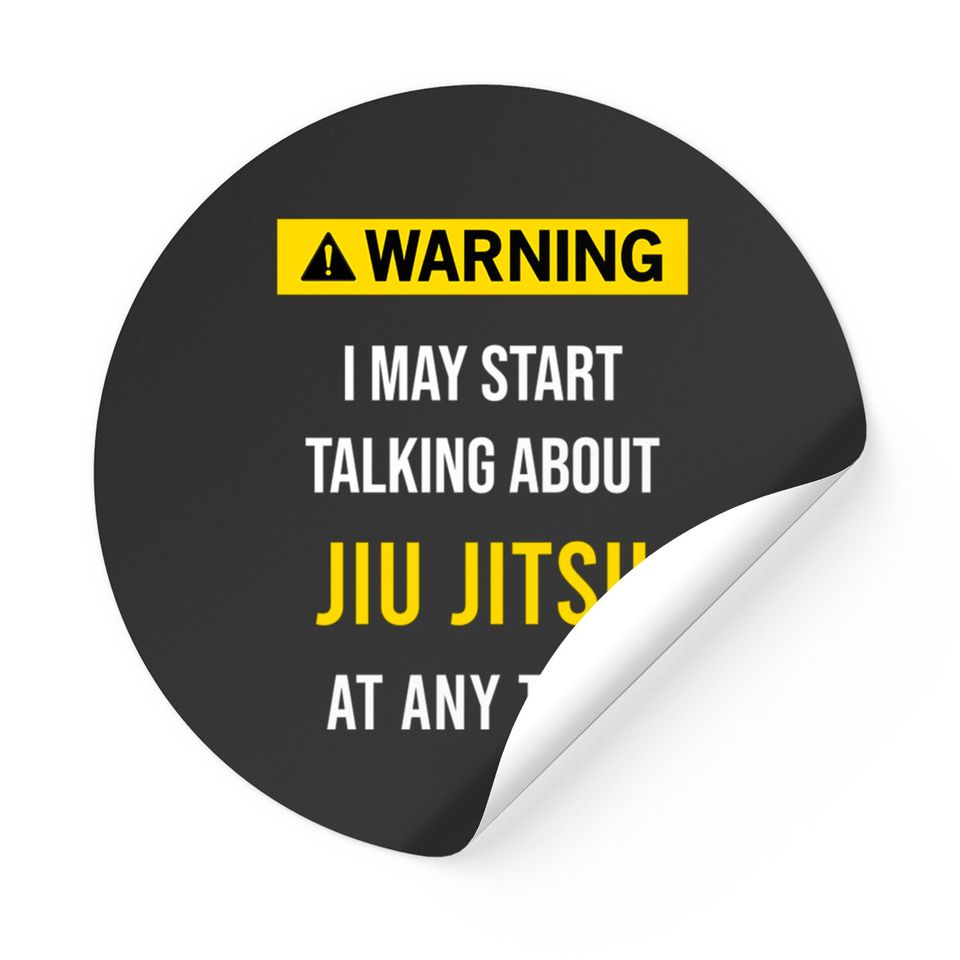 Warning Jiu Jitsu - Jiu Jitsu - Stickers