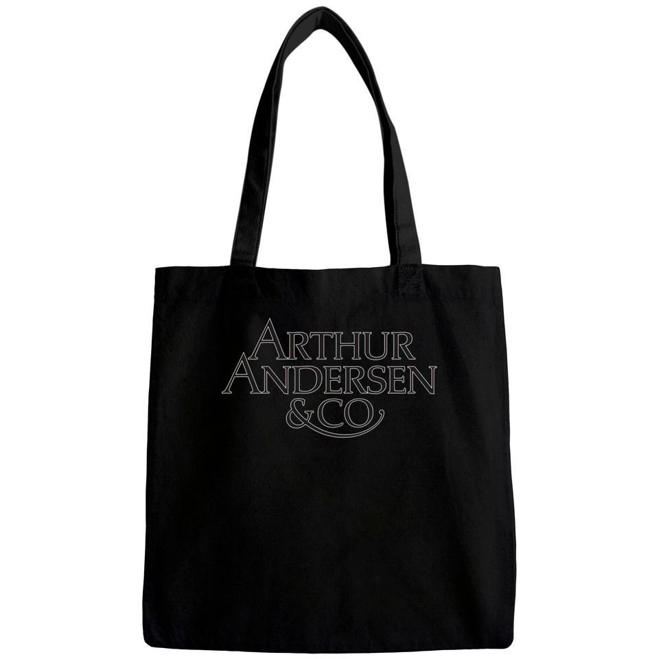 Arthur Andersen & Co Logo - Defunct Accounting Firm - Corporate Crime Humor - Arthur Andersen - Bags