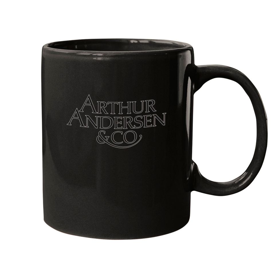 Arthur Andersen & Co Logo - Defunct Accounting Firm - Corporate Crime Humor - Arthur Andersen - Mugs