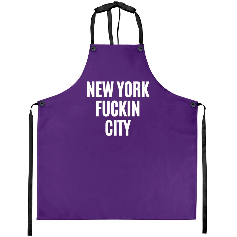 NEW YORK FUCKIN CITY Aprons