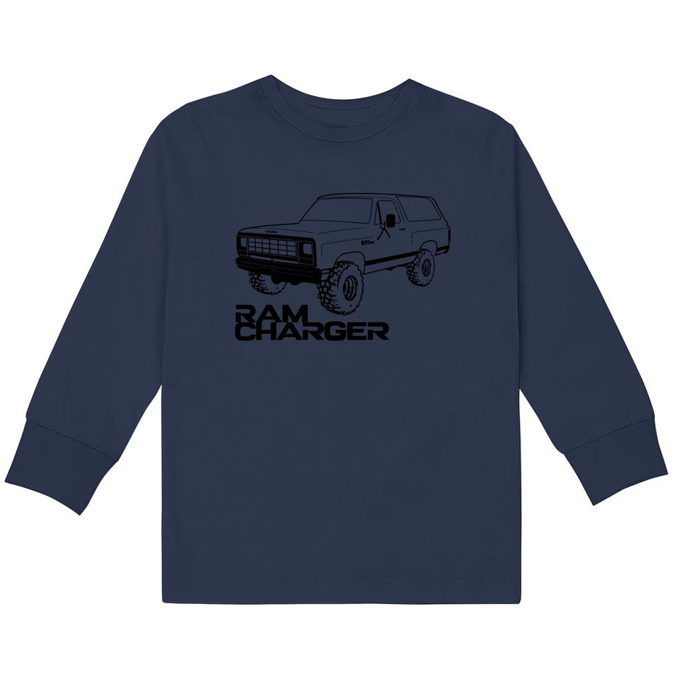 OBS Ram Charger Black Print - Ram Charger -  Kids Long Sleeve T-Shirts