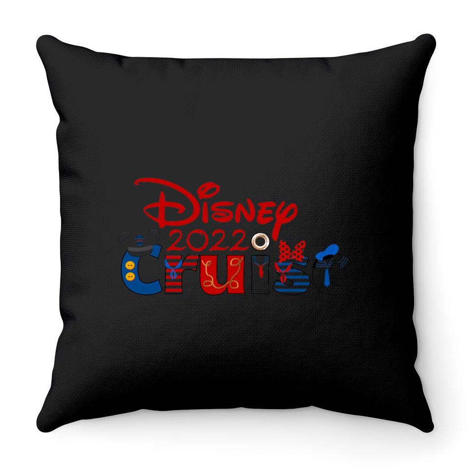 Disney Cruise Throw Pillows 2022 | Disney Family Throw Pillows 2022 | Matching Disney Throw Pillows | Disney Trip 2022