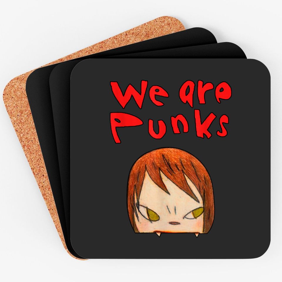 yoshitomo nara we are punks Coasters