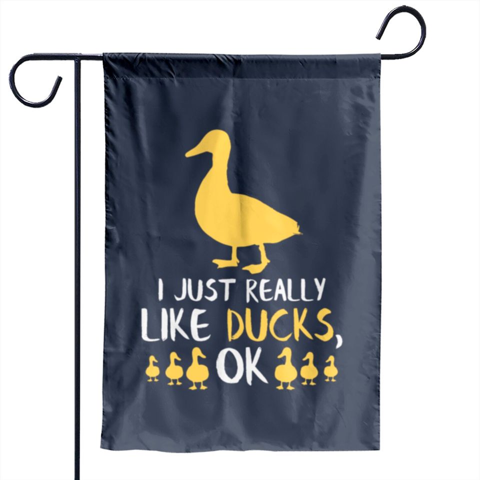 Funny Duck Gifts Funny Bird Lover Fowl Animal Gift Garden Flags