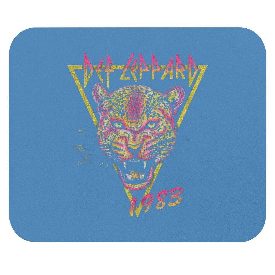 DEF LEPPARD  Neon Cat Rolled Mouse Pads