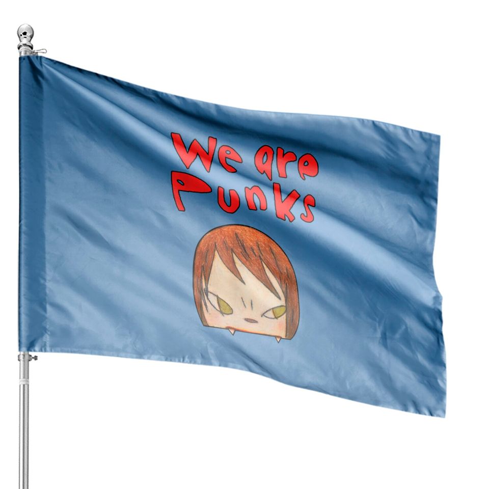 yoshitomo nara we are punks House Flags