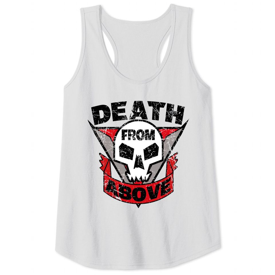 Starship Troopers Death From Above Distressed - Starship Troopers - Tank Tops