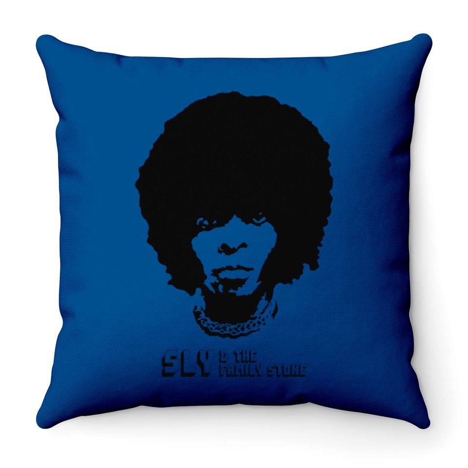 Sly - Sly Stone - Throw Pillows