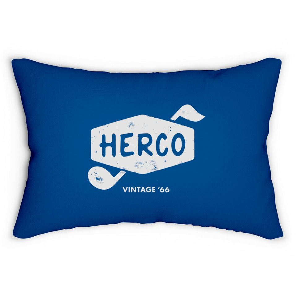 Herco Guitar Picks - retro '66 logo - Guitar Gear - Lumbar Pillows