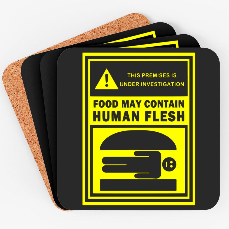 Human Flesh Burgers - Bobs Burgers - Coasters