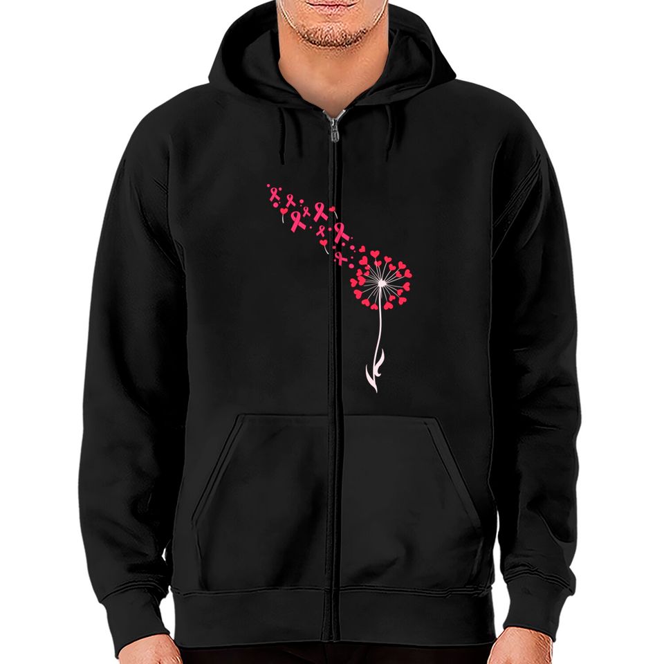 Breast Cancer Awareness Gift Support Breast Cancer Survivor Product - Breast Cancer - Zip Hoodies
