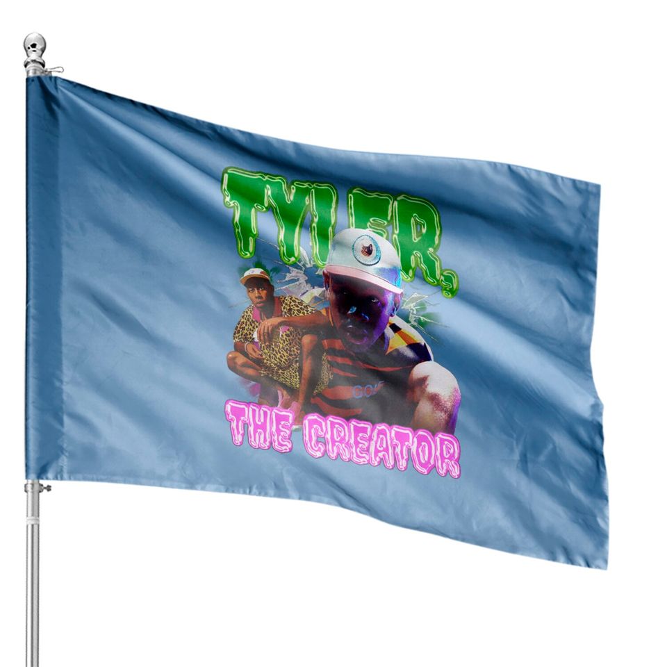 Tyler the Creator House Flags - Graphic House Flags, Rapper House Flags, Hip Hop House Flags