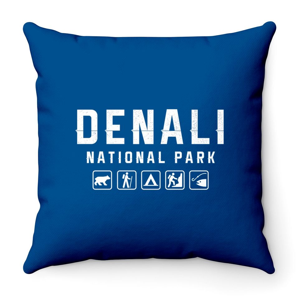 Denali National Park, Alaska - National Park - Throw Pillows