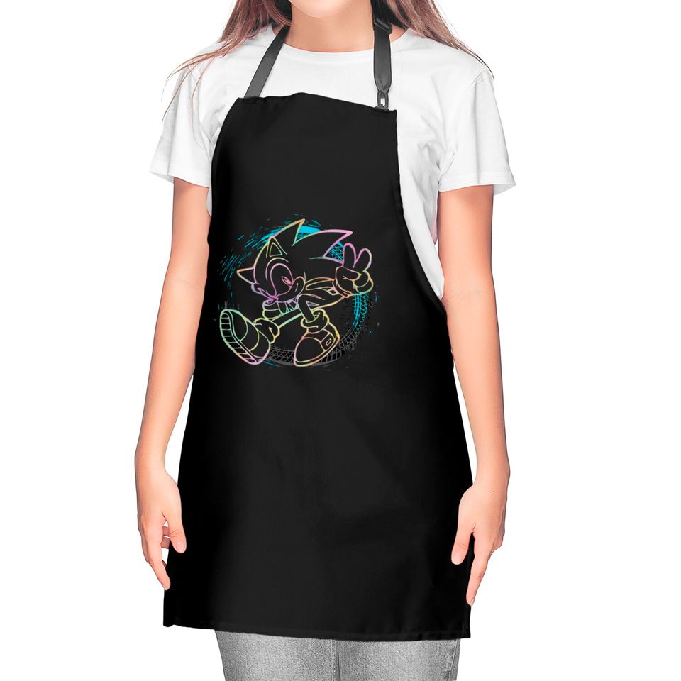 Sonic The Hedgehog - Sonic Full Speed - Type B - Colorful - Sonic The Hegdehog - Kitchen Aprons