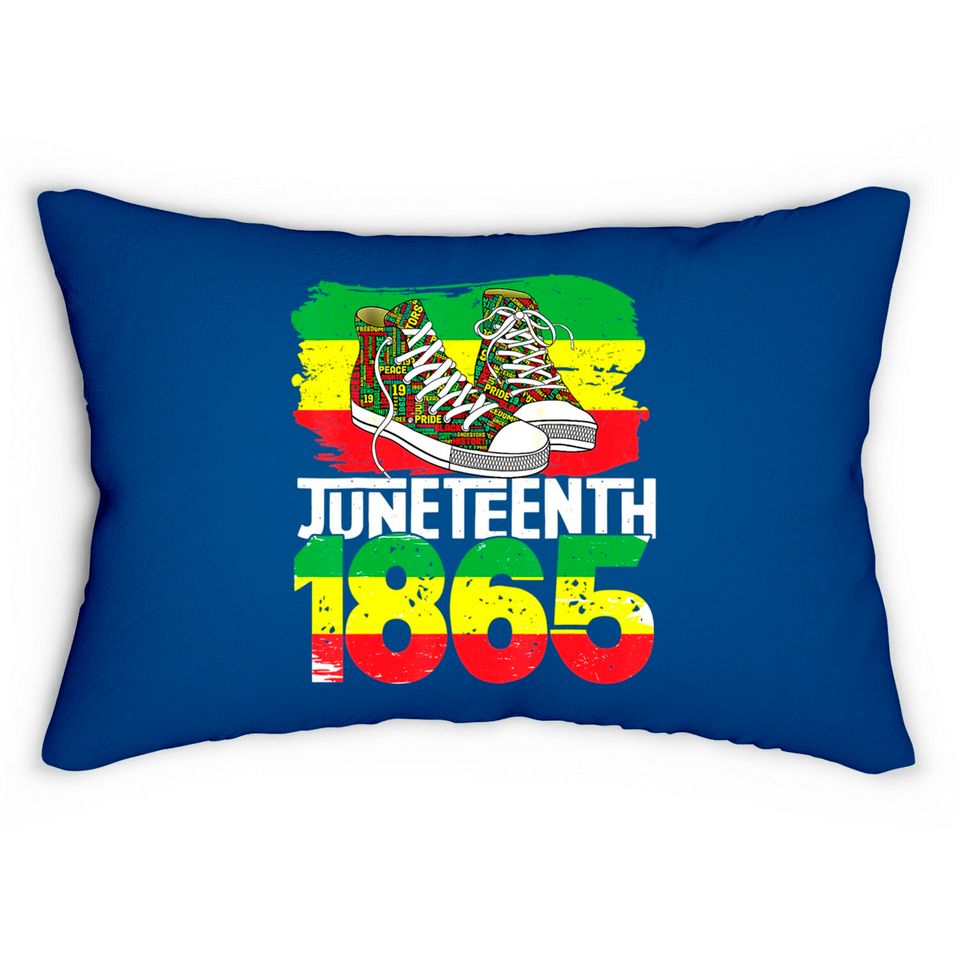 Juneteenth June 19 1865 Black African American Independence Lumbar Pillows