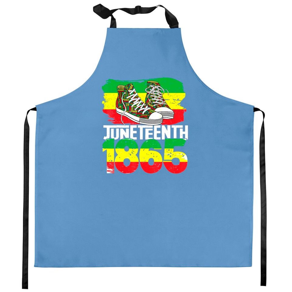 Juneteenth June 19 1865 Black African American Independence Kitchen Aprons